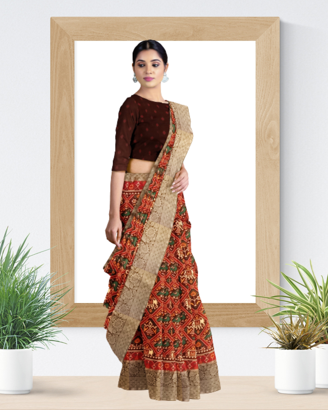 Red Color Patola Saree for Women